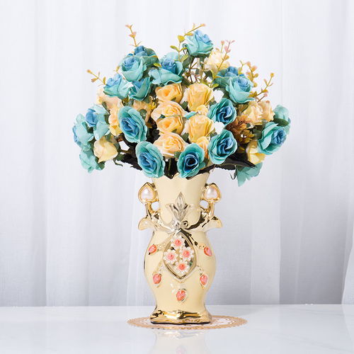 花瓶陶瓷插花套装 现代家居装饰的艺术之选